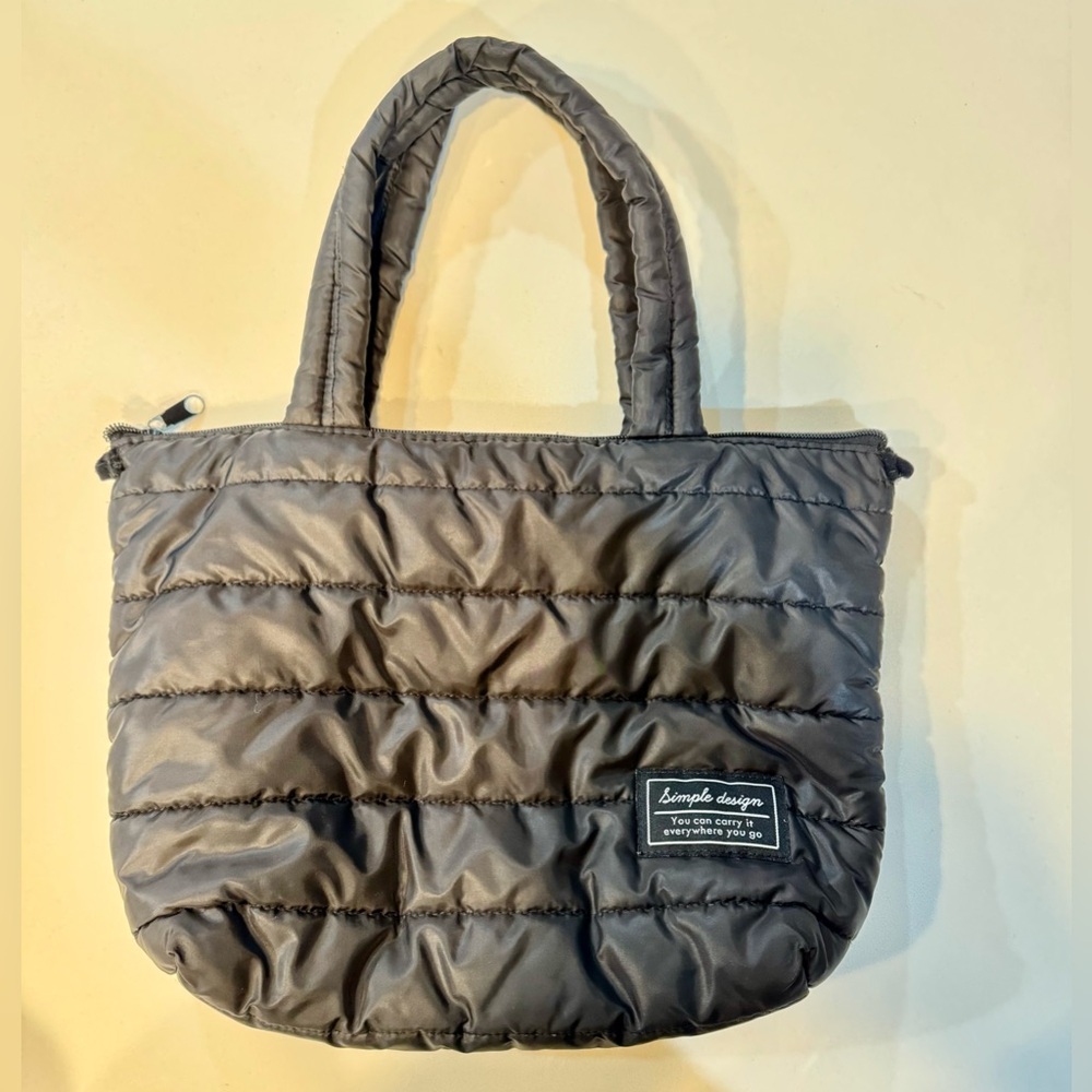 Puff Tote Bag_Super Light & Waterproof Design_Black